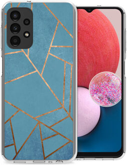 Imoshion Design hoesje voor de Samsung Galaxy A13 (4G) - Blue Graphic Meerkleurig