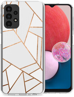 Imoshion Design hoesje voor de Samsung Galaxy A13 (4G) - White Graphic Meerkleurig