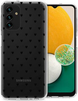 Imoshion Design hoesje voor de Samsung Galaxy A13 (5G) / A04s - Hartjes - Zwart