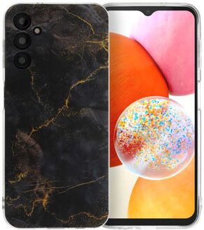 Imoshion Design hoesje voor de Samsung Galaxy A14 (5G/4G) - Black Marble Meerkleurig