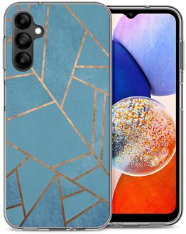 Imoshion Design hoesje voor de Samsung Galaxy A14 (5G/4G) - Blue Graphic Meerkleurig