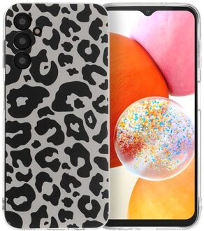 Imoshion Design hoesje voor de Samsung Galaxy A14 (5G/4G) - Leopard Transparent Meerkleurig