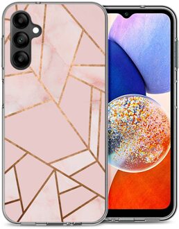 Imoshion Design hoesje voor de Samsung Galaxy A14 (5G/4G) - Pink Graphic Meerkleurig