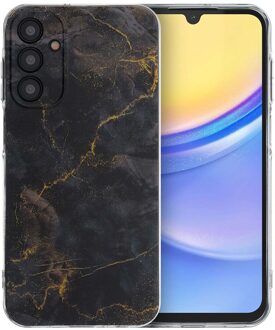 Imoshion Design hoesje voor de Samsung Galaxy A15 (5G/4G) - Black Marble Zwart