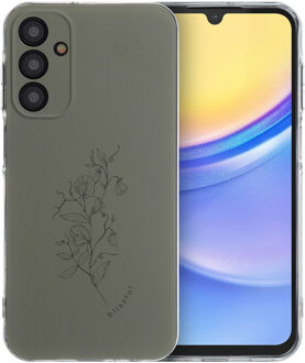 Imoshion Design hoesje voor de Samsung Galaxy A15 (5G/4G) - Floral Green Groen