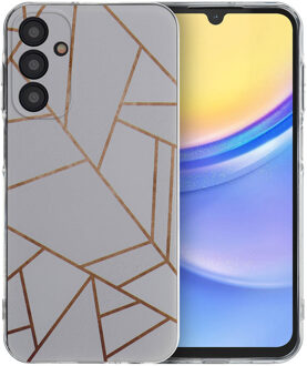 Imoshion Design hoesje voor de Samsung Galaxy A15 (5G/4G) - White Graphic Wit