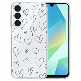 Imoshion Design hoesje voor de Samsung Galaxy A16 - Hearts Meerkleurig