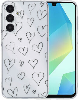 Imoshion Design hoesje voor de Samsung Galaxy A16 - Hearts Meerkleurig