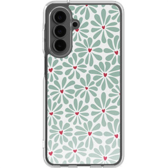 Imoshion Design hoesje voor de Samsung Galaxy A17 (5G) / (4G) - Bloom Love Sage Green Meerkleurig