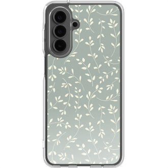 Imoshion Design hoesje voor de Samsung Galaxy A17 - Smoke Green Flowers Meerkleurig