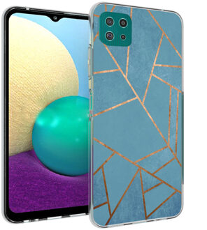 Imoshion Design hoesje voor de Samsung Galaxy A22 (5G) - Blue Graphic Meerkleurig