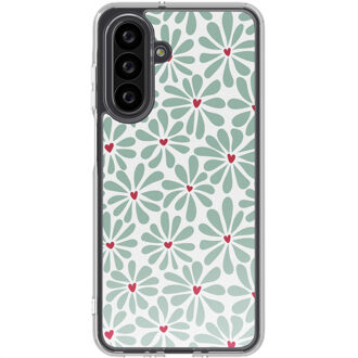 Imoshion Design hoesje voor de Samsung Galaxy A26 - Bloom Love Sage Green Meerkleurig