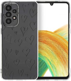Imoshion Design hoesje voor de Samsung Galaxy A33 - Hearts Meerkleurig