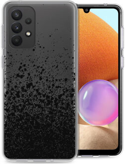 Imoshion Design hoesje voor de Samsung Galaxy A33 - Spetters - Zwart Transparant