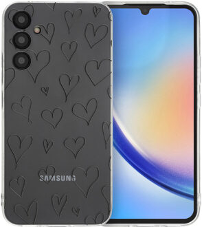 Imoshion Design hoesje voor de Samsung Galaxy A34 (5G) - Hearts Meerkleurig