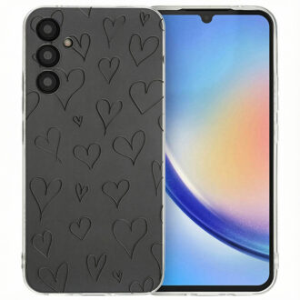 Imoshion Design hoesje voor de Samsung Galaxy A34 (5G) - Hearts Meerkleurig