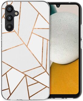 Imoshion Design hoesje voor de Samsung Galaxy A34 (5G) - White Graphic Meerkleurig