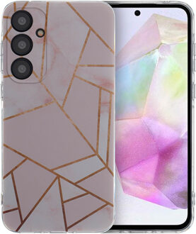 Imoshion Design hoesje voor de Samsung Galaxy A35 - Pink Graphic Roze