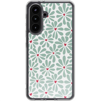 Imoshion Design hoesje voor de Samsung Galaxy A36 - Bloom Love Sage Green Meerkleurig
