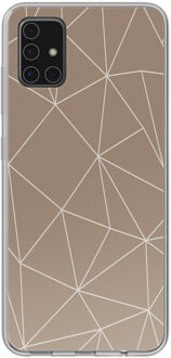 Imoshion Design hoesje voor de Samsung Galaxy A51 - Graphic Lines Beige - 6.5