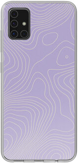 Imoshion Design hoesje voor de Samsung Galaxy A51 - Topo Lilac Meerkleurig - 6.5