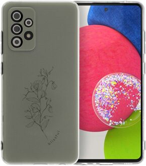 Imoshion Design hoesje voor de Samsung Galaxy A52(s) (5G/4G) - Floral Green Meerkleurig