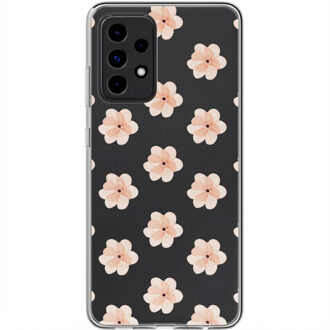 Imoshion Design hoesje voor de Samsung Galaxy A52(s) (5G/4G) - Floral Peach Transparant