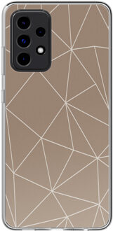 Imoshion Design hoesje voor de Samsung Galaxy A52(s) (5G/4G) - Graphic Lines Beige