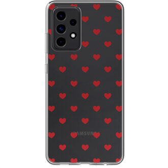 Imoshion Design hoesje voor de Samsung Galaxy A52(s) (5G/4G) - Red Hearts Meerkleurig