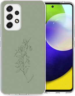 Imoshion Design hoesje voor de Samsung Galaxy A53 - Floral Green Groen