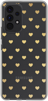 Imoshion Design hoesje voor de Samsung Galaxy A53 - Golden Hearts Transparant