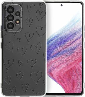 Imoshion Design hoesje voor de Samsung Galaxy A53 - Hearts Meerkleurig