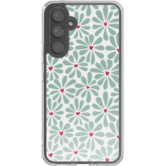 Imoshion Design hoesje voor de Samsung Galaxy A54 (5G) - Bloom Love Sage Green Meerkleurig