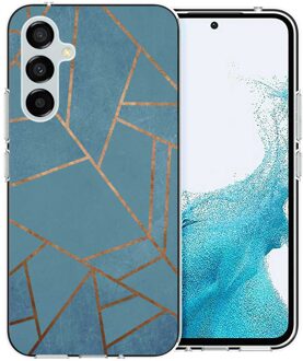 Imoshion Design hoesje voor de Samsung Galaxy A54 (5G) - Blue Graphic Meerkleurig