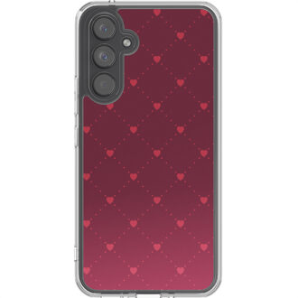 Imoshion Design hoesje voor de Samsung Galaxy A54 (5G) - Crush Check Coral Dust Rood