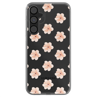 Imoshion Design hoesje voor de Samsung Galaxy A55 - Floral Peach Transparant
