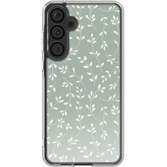 Imoshion Design hoesje voor de Samsung Galaxy A55 - Smoke Green Flowers Groen
