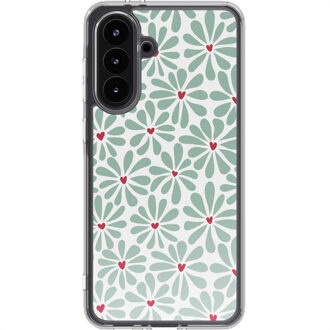 Imoshion Design hoesje voor de Samsung Galaxy A56 - Bloom Love Sage Green Meerkleurig