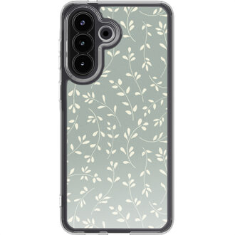 Imoshion Design hoesje voor de Samsung Galaxy A57 (5G) - Smoke Green Flowers Meerkleurig