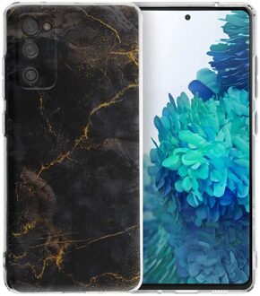 Imoshion Design hoesje voor de Samsung Galaxy S20 FE - Black Marble Meerkleurig
