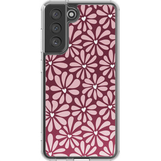 Imoshion Design hoesje voor de Samsung Galaxy S21 FE - Bloom Love Blush Meerkleurig