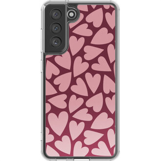 Imoshion Design hoesje voor de Samsung Galaxy S21 FE - Hearty Blush Meerkleurig