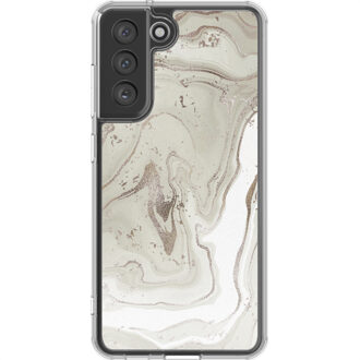 Imoshion Design hoesje voor de Samsung Galaxy S21 FE - Sandy Marble Meerkleurig