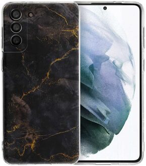 Imoshion Design hoesje voor de Samsung Galaxy S21 Plus - Black Marble Meerkleurig