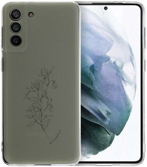 Imoshion Design hoesje voor de Samsung Galaxy S21 Plus - Floral Green Meerkleurig