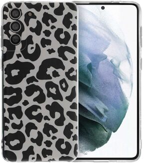 Imoshion Design hoesje voor de Samsung Galaxy S21 Plus - Leopard Transparent Meerkleurig