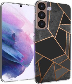 Imoshion Design hoesje voor de Samsung Galaxy S22 - Black Graphic Meerkleurig