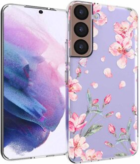 Imoshion Design hoesje voor de Samsung Galaxy S22 - Blossom Watercolor Meerkleurig