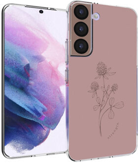 Imoshion Design hoesje voor de Samsung Galaxy S22 - Floral Pink Roze