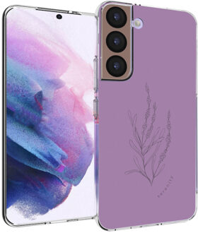Imoshion Design hoesje voor de Samsung Galaxy S22 - Floral Purple Paars